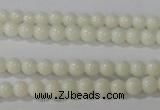 CTU1429 15.5 inches 2mm round synthetic turquoise beads