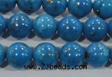 CTU1626 15.5 inches 16mm round synthetic turquoise beads