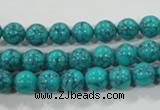 CTU1673 15.5 inches 8mm round synthetic turquoise beads