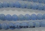 CTU1731 15.5 inches 4mm round synthetic turquoise beads