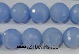 CTU1747 15.5 inches 16mm faceted round synthetic turquoise beads