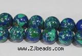 CTU1814 15.5 inches 10mm round synthetic turquoise beads