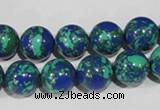 CTU1815 15.5 inches 12mm round synthetic turquoise beads