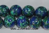 CTU1817 15.5 inches 16mm round synthetic turquoise beads