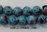 CTU2003 15.5 inches 10mm round synthetic turquoise beads