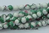 CTU223 16 inches 6mm round imitation turquoise beads wholesale