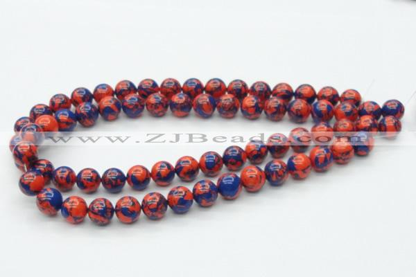 CTU231 16 inches 12mm round imitation turquoise beads wholesale