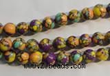 CTU2321 15.5 inches 6mm round synthetic turquoise beads