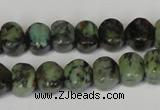 CTU2460 15.5 inches 6*6mm pumpkin African turquoise beads wholesale