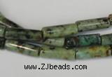 CTU2464 15.5 inches 5*15mm tube African turquoise beads wholesale