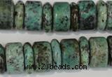 CTU2470 15.5 inches 5*16mm & 10*16mm rondelle African turquoise beads