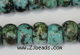 CTU2471 15.5 inches 10*14mm rondelle African turquoise beads wholesale