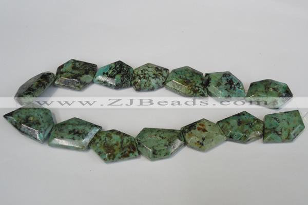 CTU2484 15.5 inches 20*28mm - 24*32mm freeform African turquoise beads