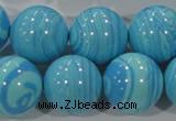 CTU2588 15.5 inches 20mm round synthetic turquoise beads