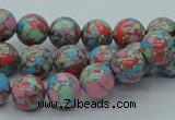 CTU260 16 inches 10mm round imitation turquoise beads wholesale