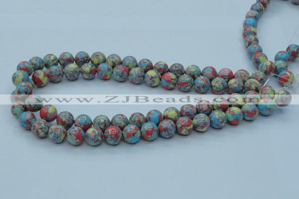 CTU261 16 inches 12mm round imitation turquoise beads wholesale