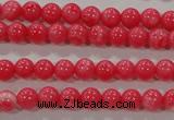 CTU2610 15.5 inches 4mm round synthetic turquoise beads