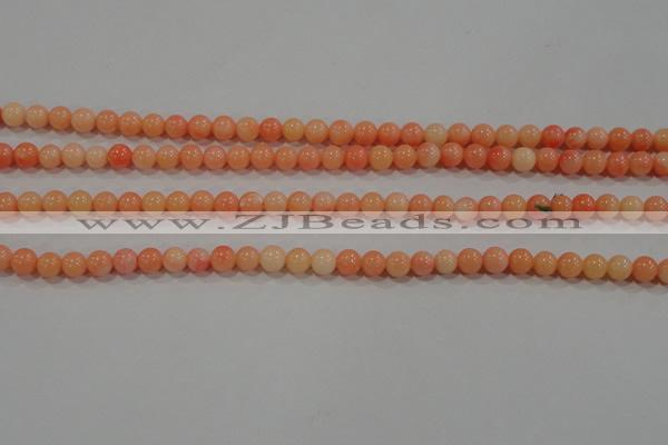 CTU2631 15.5 inches 4mm round synthetic turquoise beads