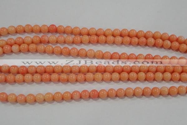 CTU2632 15.5 inches 6mm round synthetic turquoise beads