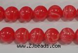 CTU2733 15.5 inches 10mm round synthetic turquoise beads