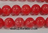 CTU2734 15.5 inches 12mm round synthetic turquoise beads