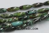 CTU408 15.5 inches 5*13mm rice African turquoise beads wholesale