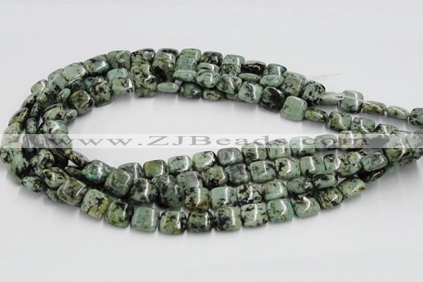 CTU411 15.5 inches 12*12mm square African turquoise beads wholesale