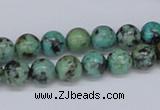 CTU427 15.5 inches 8mm round African turquoise beads wholesale