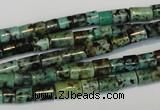 CTU485 15.5 inches 5*5mm - 5*8mm tube African turquoise beads wholesale