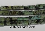 CTU487 15.5 inches 4*13mm cuboid African turquoise beads wholesale