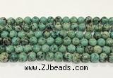 CTU514 15.5 inches 6mm round African turquoise beads wholesale