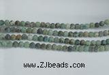 CTU564 15.5 inches 8mm round matte african turquoise beads