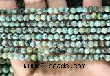 CTU570 15.5 inches 4mm round african turquoise beads wholesale