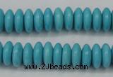 CTU880 15.5 inches 5*8mm rondelle dyed turquoise beads wholesale