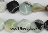 CTW10 15.5 inches 16mm twisted coin amazonite beads wholesale