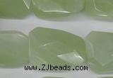 CTW417 15.5 inches 20*30mm faceted & twisted New jade gemstone beads