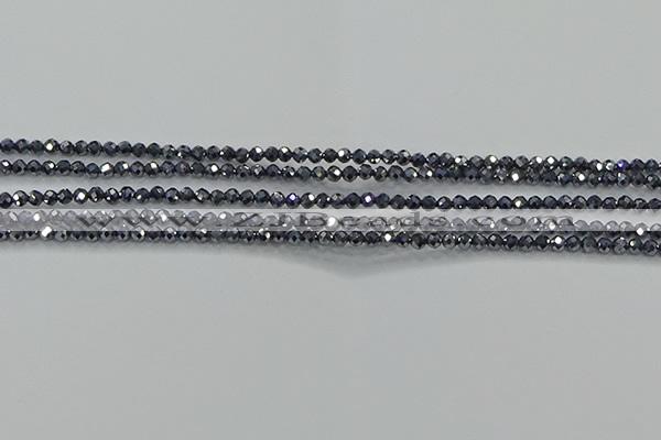 CTZ608 15.5 inches 2mm faceted round terahertz beads wholesale