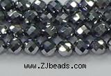 CTZ610 15.5 inches 4mm faceted round terahertz beads wholesale