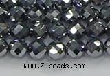 CTZ611 15.5 inches 6mm faceted round terahertz beads wholesale