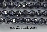 CTZ620 15.5 inches 4mm faceted round terahertz beads wholesale