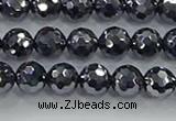 CTZ621 15.5 inches 6mm faceted round terahertz beads wholesale