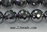 CTZ622 15.5 inches 8mm faceted round terahertz beads wholesale