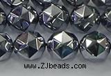 CTZ633 15.5 inches 10mm faceted nuggets terahertz beads wholesale