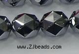 CTZ635 15.5 inches 14mm faceted nuggets terahertz beads wholesale