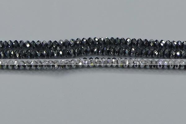 CTZ645 15.5 inches 5*8mm faceted rondelle terahertz beads wholesale