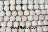 CUBE220 15 inches 10mm faceted cube rose beads wholesale