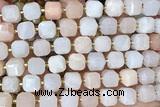 CUBE223 15 inches 10mm faceted cube pink aventurine beads wholesale
