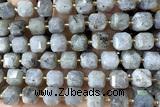 CUBE225 15 inches 10mm faceted cube labradorite beads wholesale