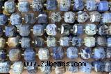 CUBE247 15 inches 10mm faceted cube dumortierite beads wholesale