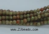 CUG01 15.5 inches 4mm round unakite gemstone beads wholesale